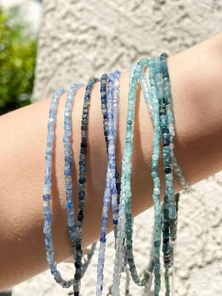 Coastal Mist – Blue Tourmaline Necklace